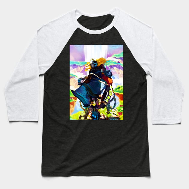 Colorful ozen Baseball T-Shirt by hustlart